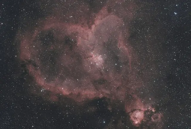 Heart Nebula (IC 1805), photographed