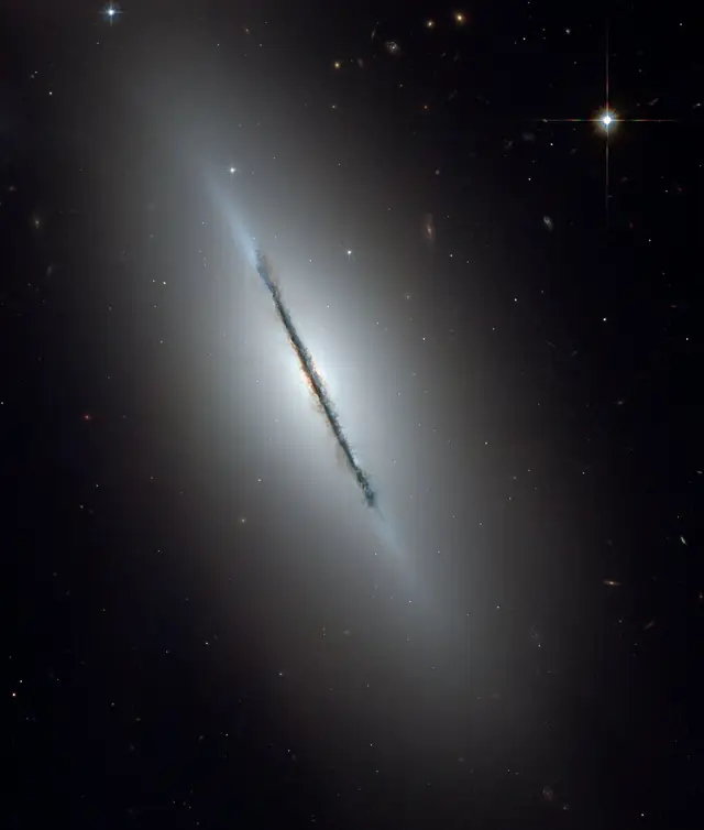 NGC 5866 (often identified as M102), photographed