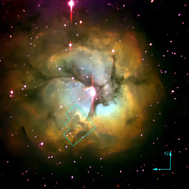 Trifid Nebula (M20), photographed