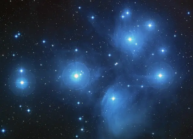 Pleiades (M45), photographed