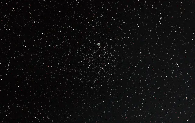 M46 (Open Cluster) & NGC 2438 (Planetary Nebula), photographed