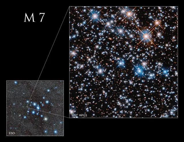 Ptolemy Cluster (M7), photographed
