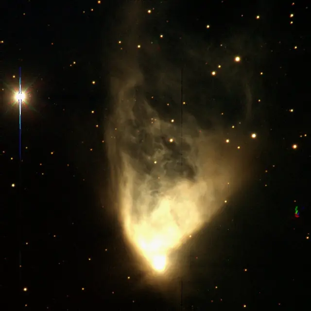 Hubble's Variable Nebula (NGC 2261), photographed