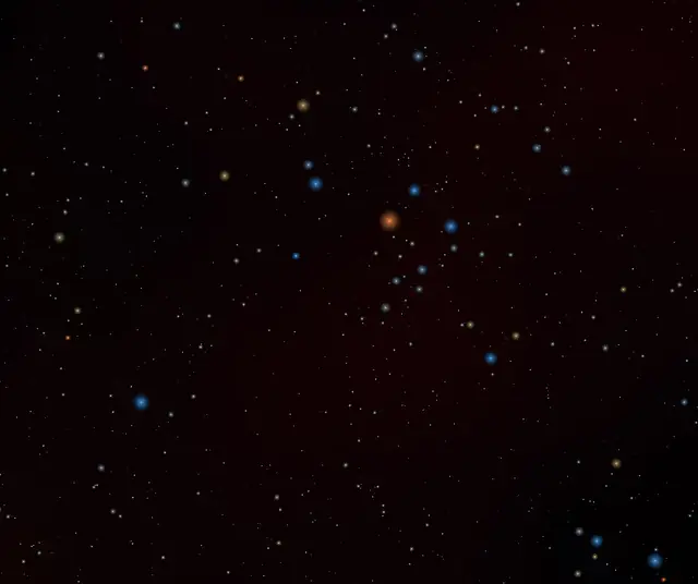 NGC 2451 (Open Clusters), photographed