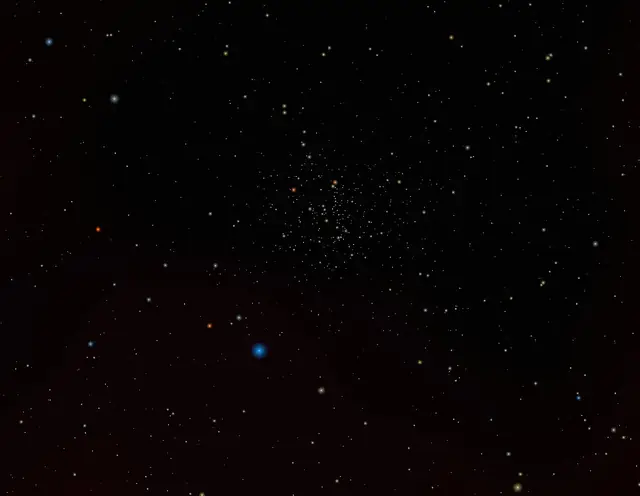 NGC 2477 (Open Cluster), photographed