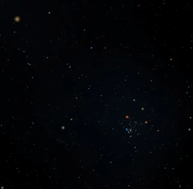 NGC 2516 (Southern Beehive / Diamond Cluster), photographed