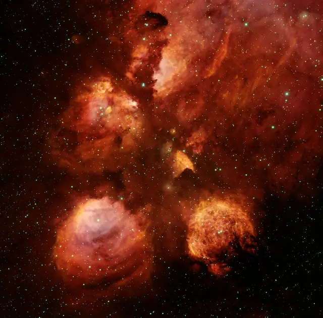 Cat's Paw Nebula (NGC 6334), photographed