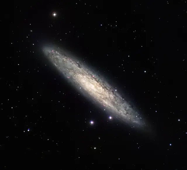 Sculptor Galaxy (NGC 253), photographed