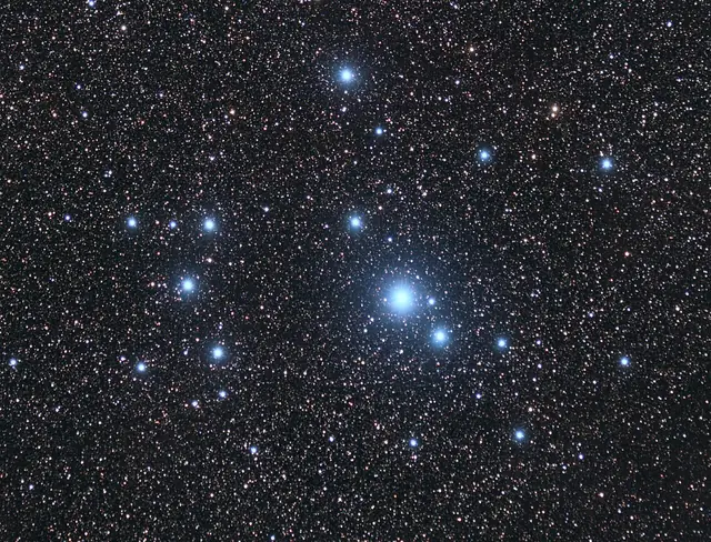 Southern Pleiades (IC 2602), photographed