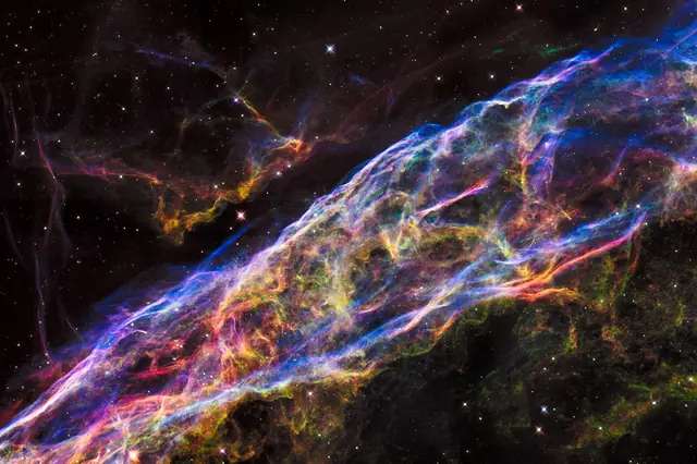 Veil Nebula (NGC 6960, 6992, etc.), photographed
